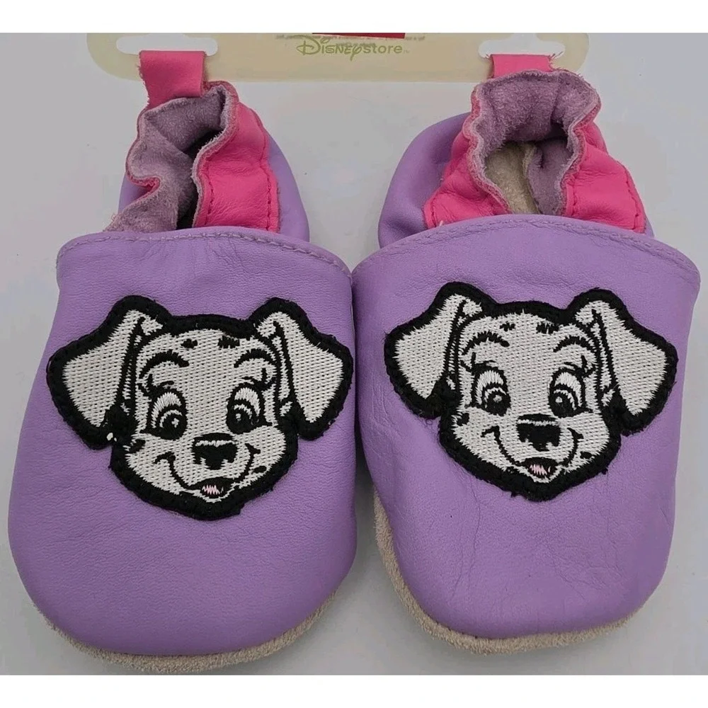 New Disney Dalmatians Infant Soft Sole Slippers Size 6 - 12 Months Adorable NWT